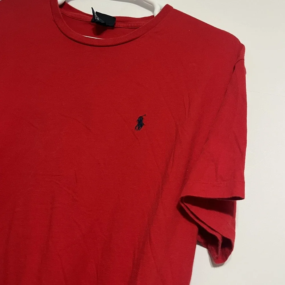 Polo Ralph Lauren Men's Size XL Short Sleeve T-ShirtSolid Red Cotton